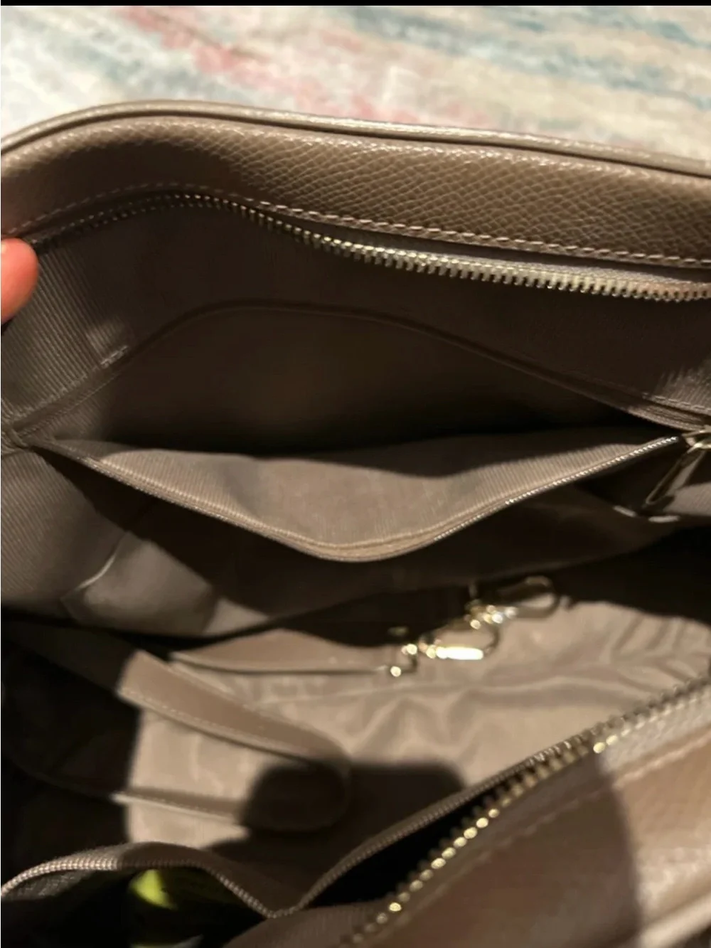 Furla Dolly Medium Pebbled Leather Satchel with Gold Charm
